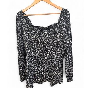 BloomChic Black Floral Blouse